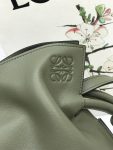 Loewe Flamenco Clutch Brown/Green Khaki/Green For Women 11.8in / 30cm A411FC1X62