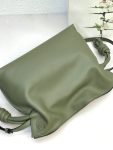 Loewe Flamenco Clutch Brown/Green Khaki/Green For Women 11.8in / 30cm A411FC1X62