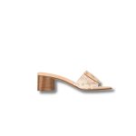 Louis Vuitton Frame Mule Beige For Women 1AD5B7