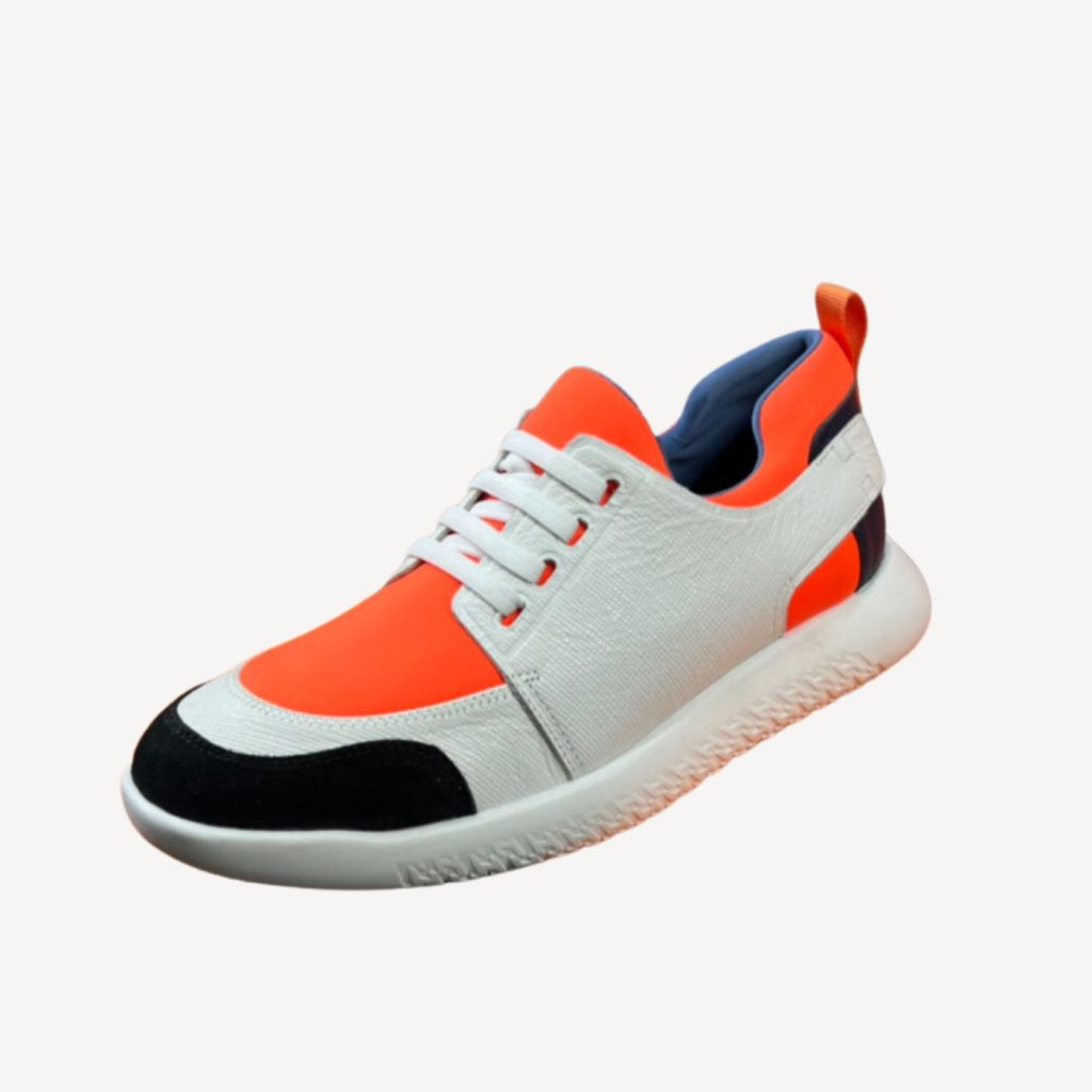 Hermes Free Sneaker Orange For Men