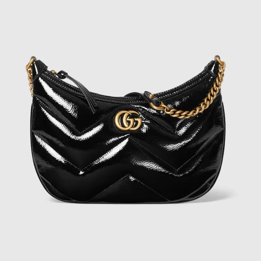 Gucci GG Marmont Small Shoulder Bag Black For Women 10.2 Inches/ 25.9 Cm – 777263 0AABA 1000