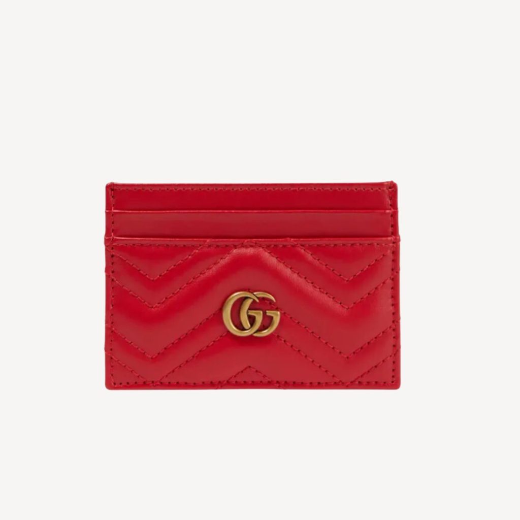 Gucci GG Marmont Keychain Wallet Red For Women‎ 3.9 in/ 10 cm