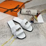 Hermes Giulia Sandal White For Women H231056Z 90350