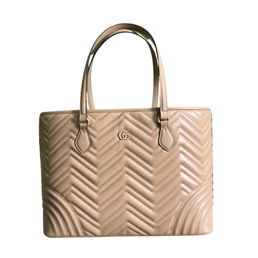 Gucci Casual Style Logo Totes Cream/Black For Women 38.5cm / 15.1in 739684 DAAAH 2754