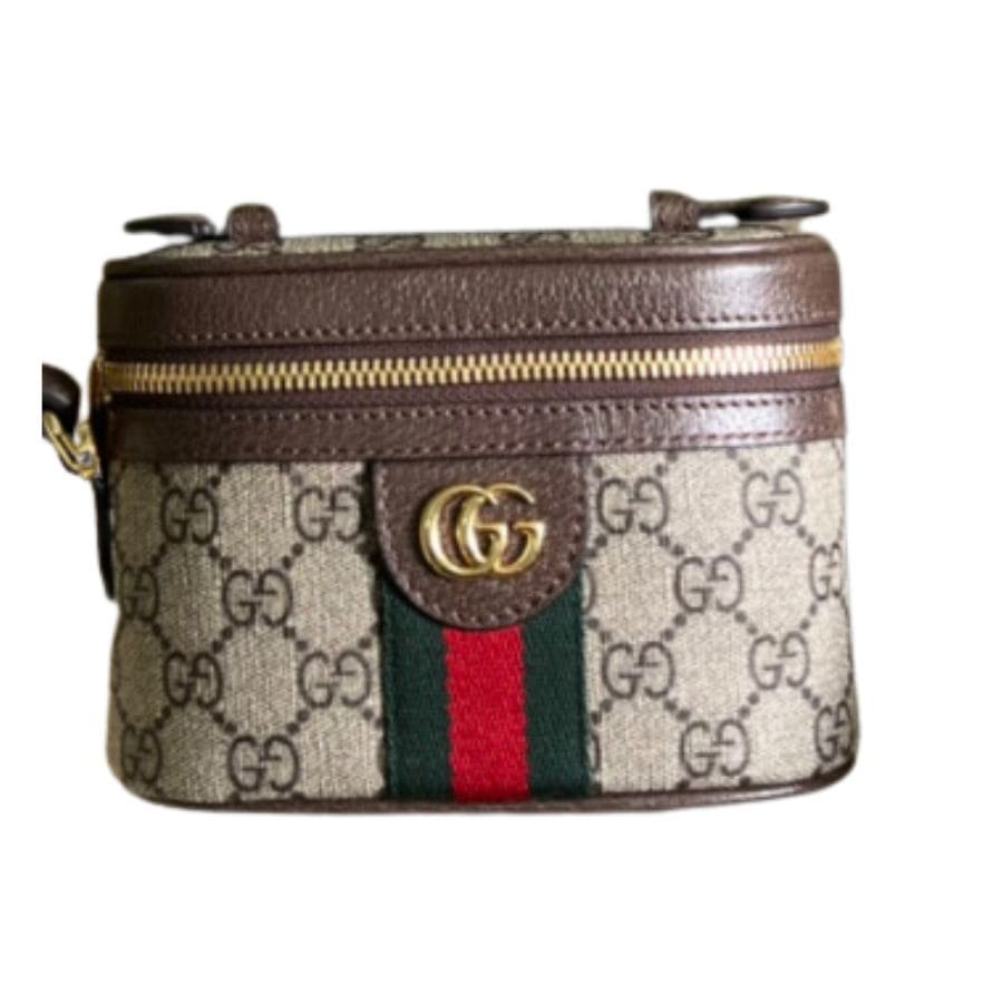 Gucci Ophidia Cosmetic Case Brown For Women 15.5cm / 6.1in