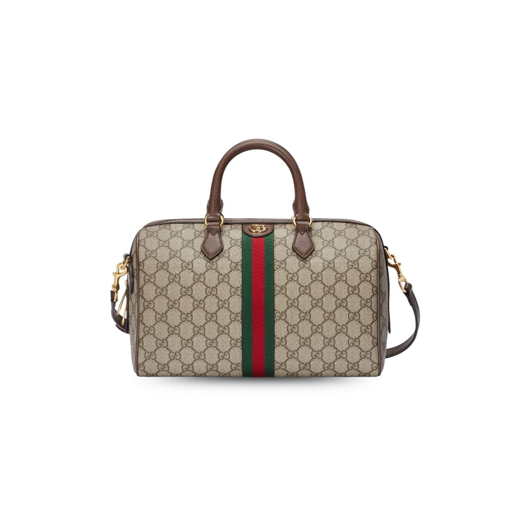 Gucci Ophidia Medium Top Handle Bag Supreme Canvas Beige For Women 31cm/12.2in 772065 96IWG 8745