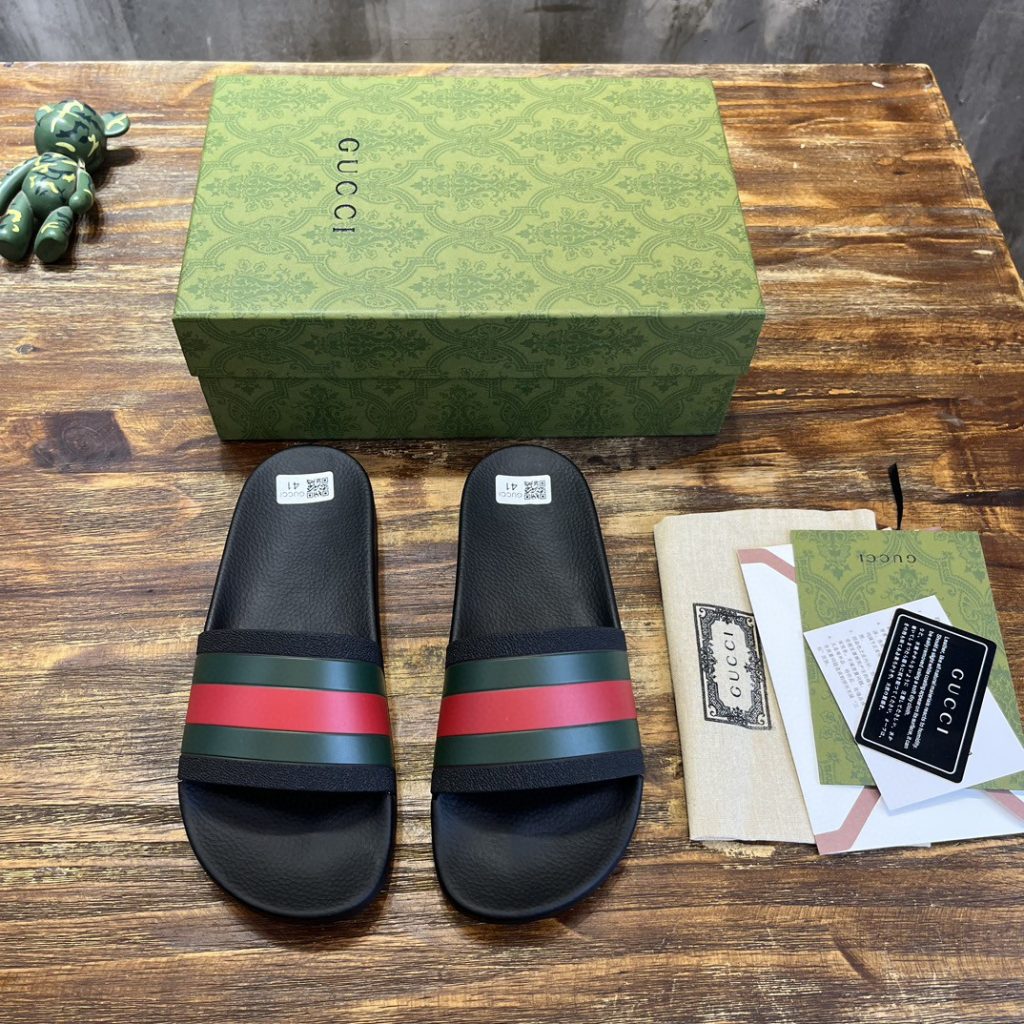 Gucci-Web-Rubber-Slide-Sandal-1