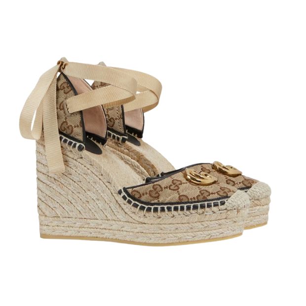 Gucci Women GG Matelasse Platform Espadrille – ‎‎621240 HVK60 9764 – 39 EU – 8 US – 24.9 Cm – 9.64 In