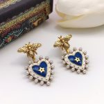 Heart Earrings Blue For Women