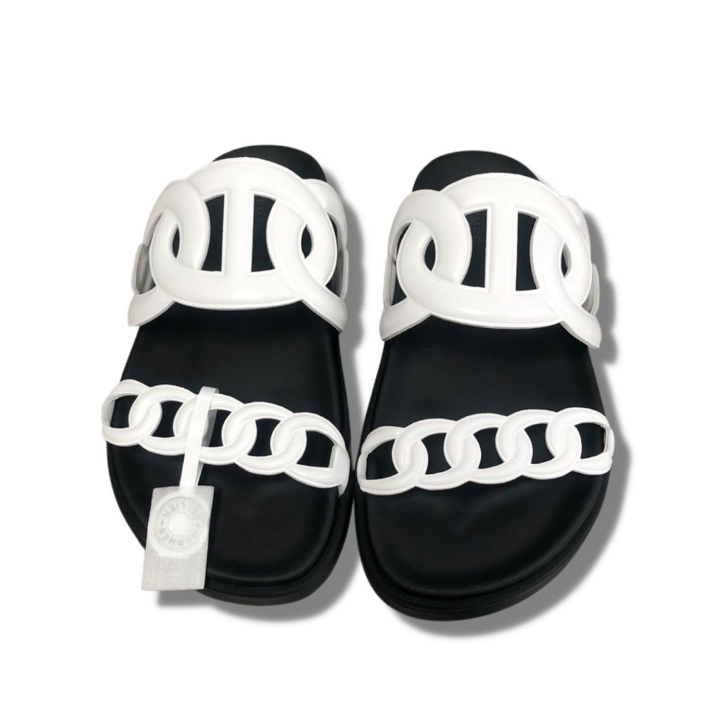 Hermes Extra Sandal White For Men