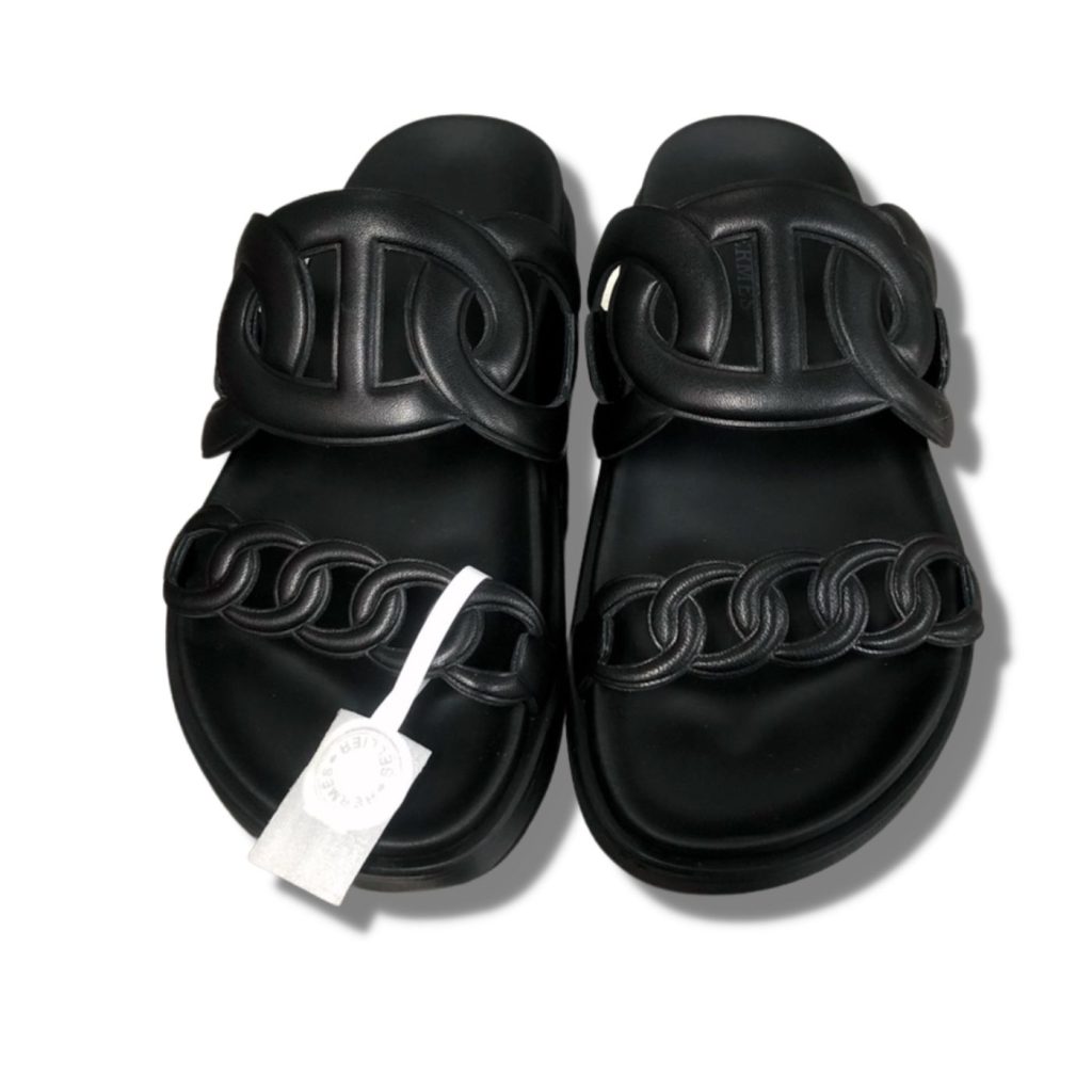 Hermes Extra Sandal Black For Men