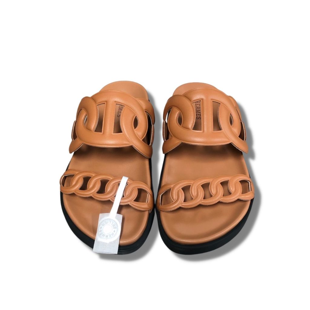 Hermes Extra Sandal Brown For Men