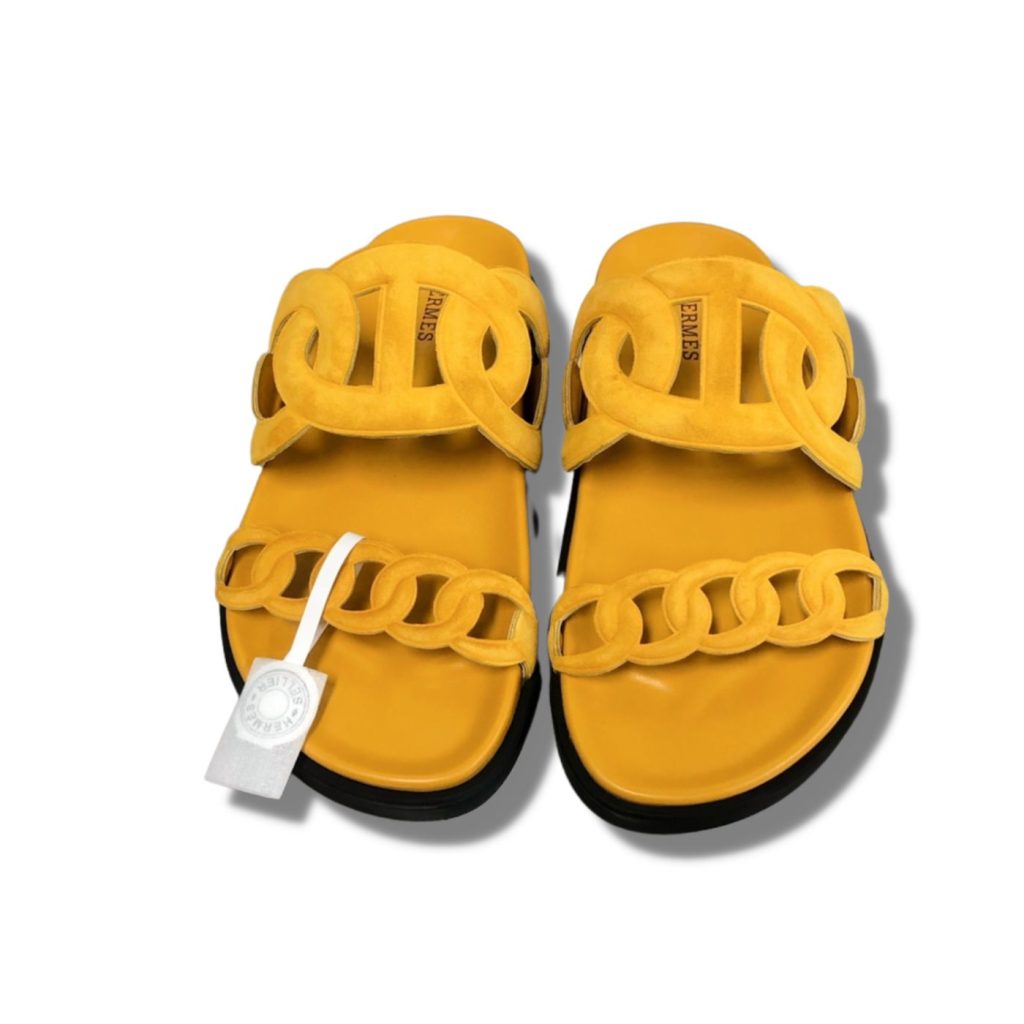 Hermes Extra Sandal Yellow For Men