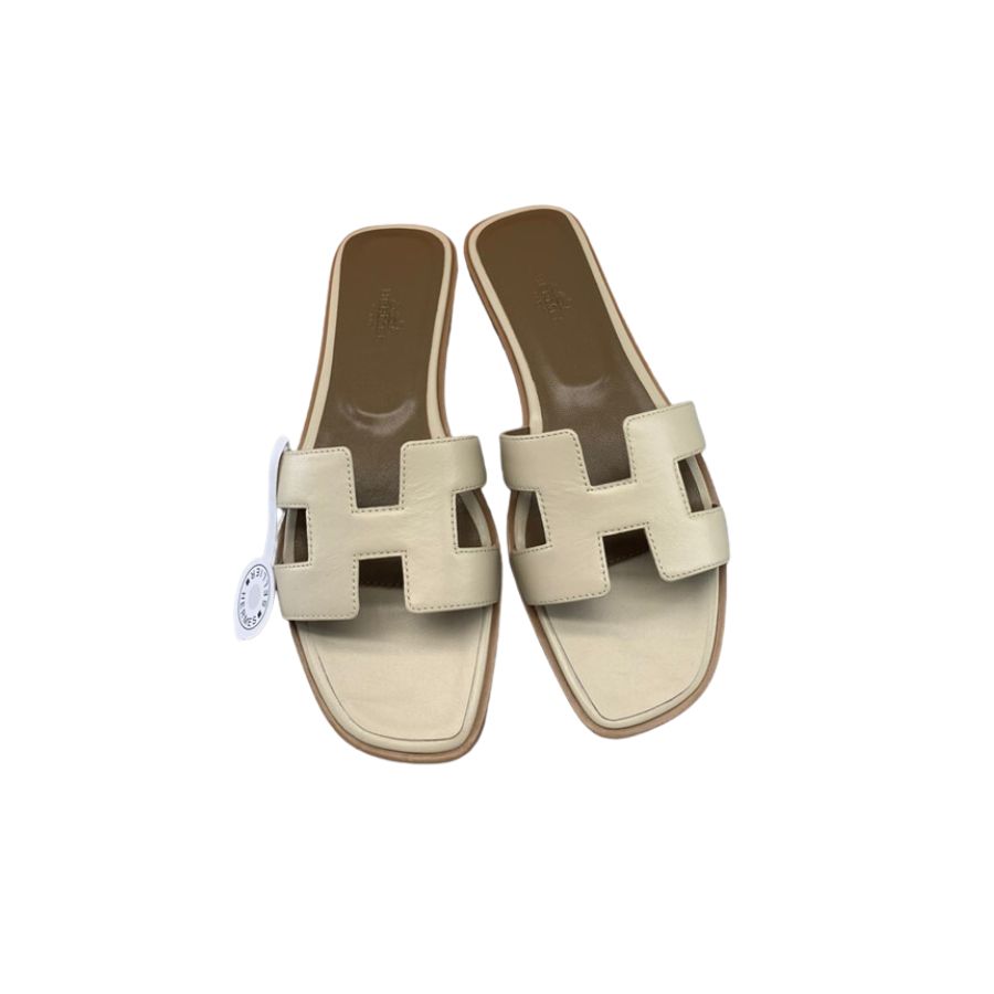 Hermes Oran Sandal Cream For Women