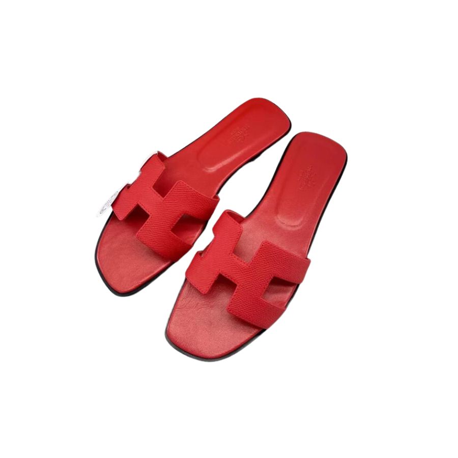 Hermes Oran Sandal Red For Women