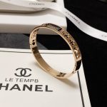 Chanel Hollow Bracelet Gold For Women