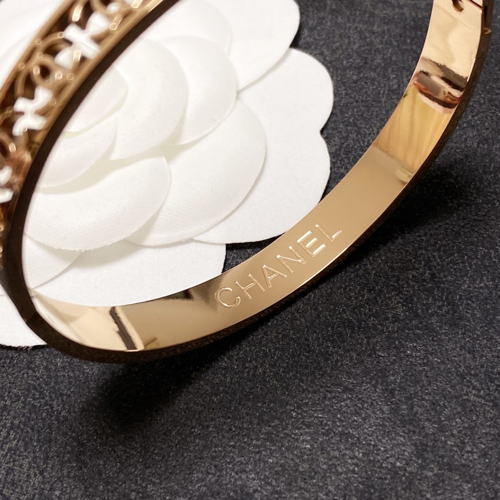 Chanel Hollow Bracelet Gold For Women