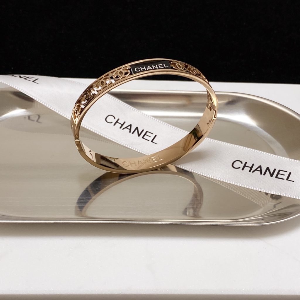 Chanel Hollow Bracelet Gold For Women