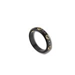 Gucci Icon Ring With Interlocking G Black For Women 679262 I0H11 8029