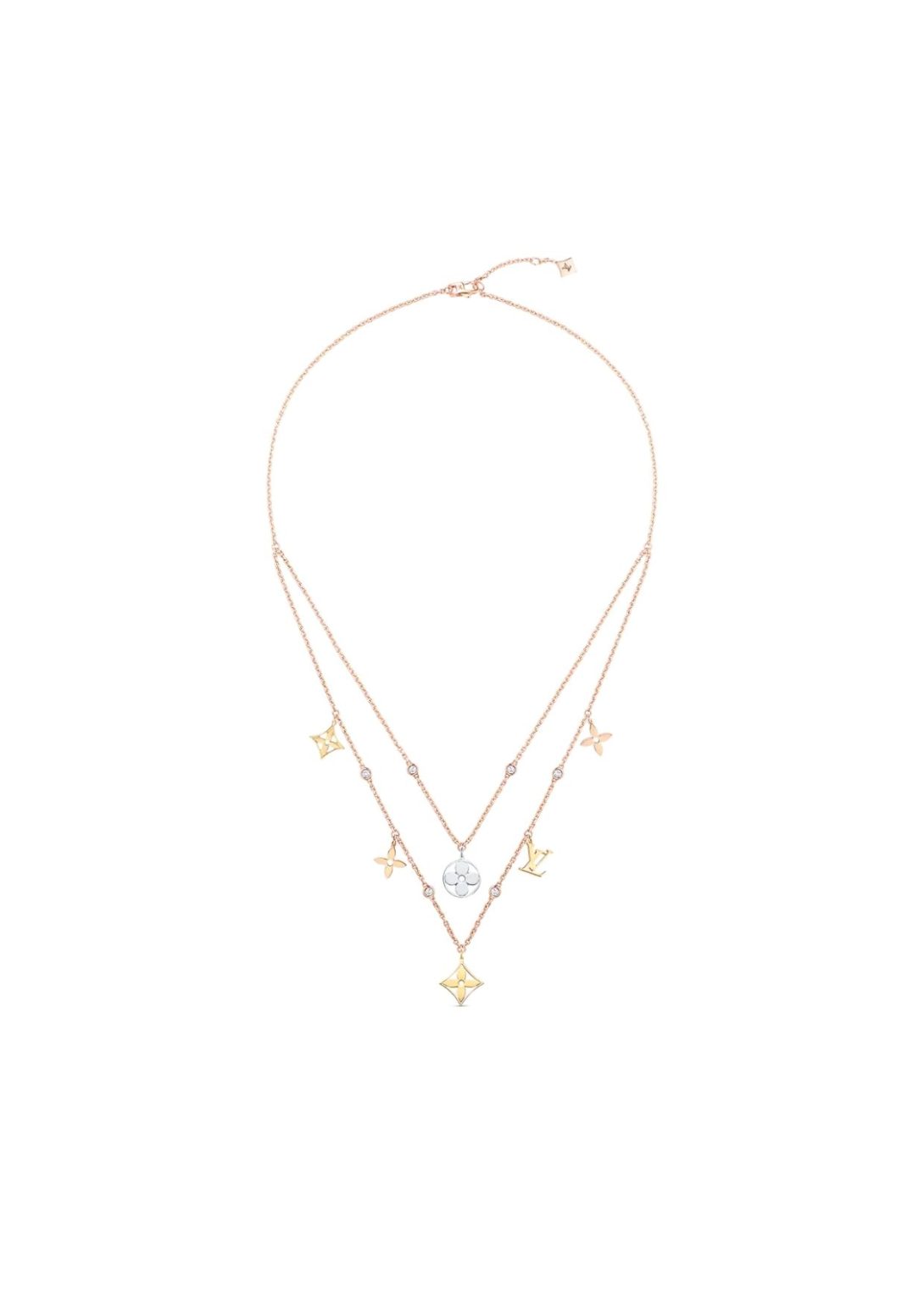 Idylle Blossom Charms Necklace Gold For Women Q94360