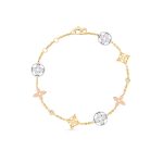 Louis Vuitton Idylle Blossom Bracelet, 3 Golds And Diamonds For Women- Q95286