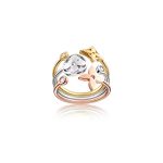 Louis Vuitton Idylle Blossom Ring, 3 Golds And Diamonds For Women- Q9F15Z