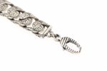 Gucci Interlocking G Chain Bracelet Silver Tone For Men 454285 J8400 0811