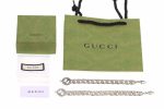 Gucci Interlocking G Chain Bracelet Silver Tone For Men 454285 J8400 0811