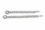 Gucci Interlocking G Chain Bracelet Silver Tone For Men 454285 J8400 0811