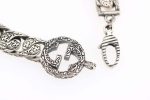 Gucci Interlocking G Chain Bracelet Silver Tone For Men 454285 J8400 0811