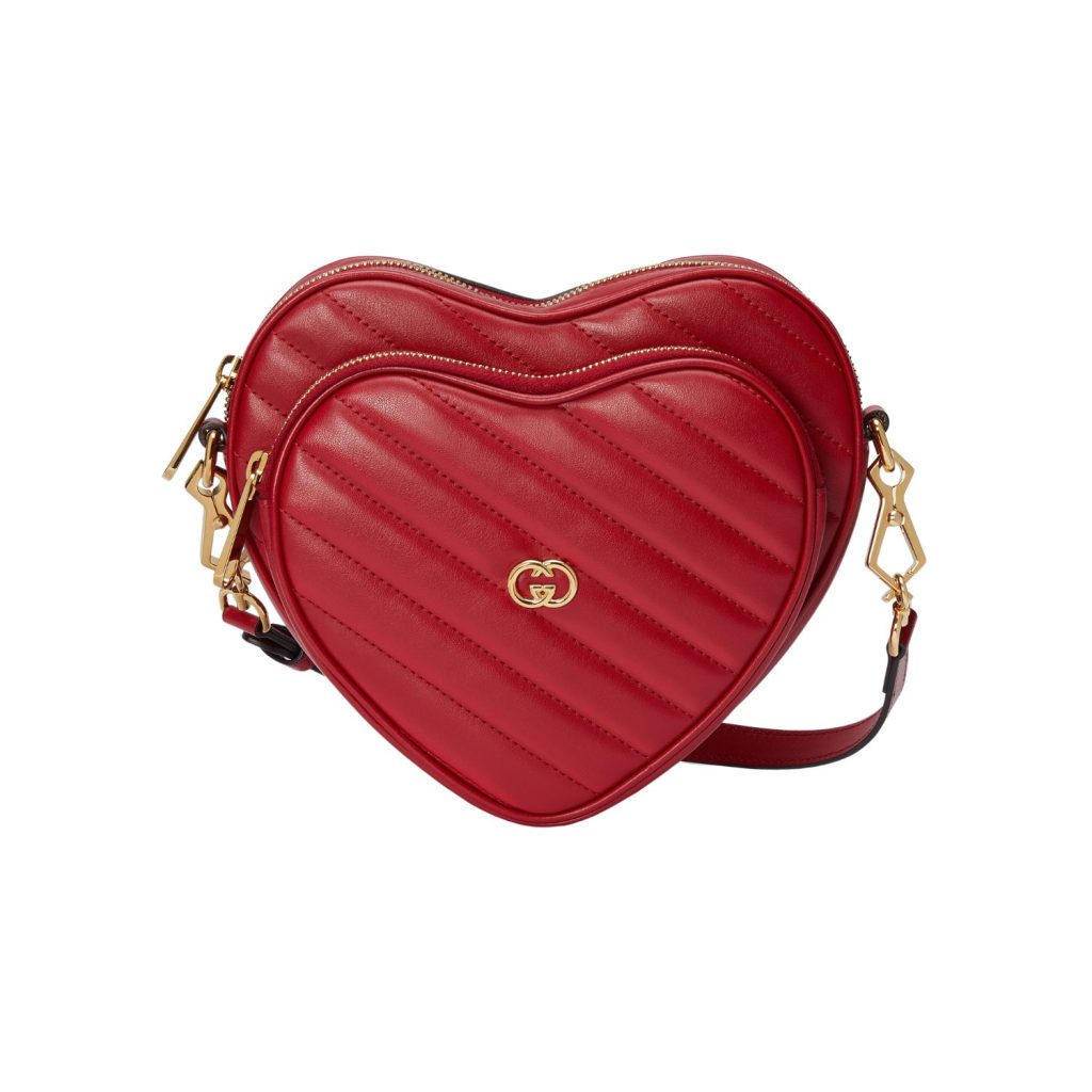 Gucci Interlockings G Mini Heart Shoulder Bag For Women 751628 AACCL 6433- 7.9 Inches/ 20 Cm