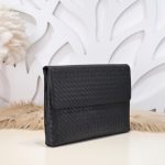 Bottega Veneta Intrecciato Envelope Document Case Black For Men 28cm / 11in 763917V2HL13009