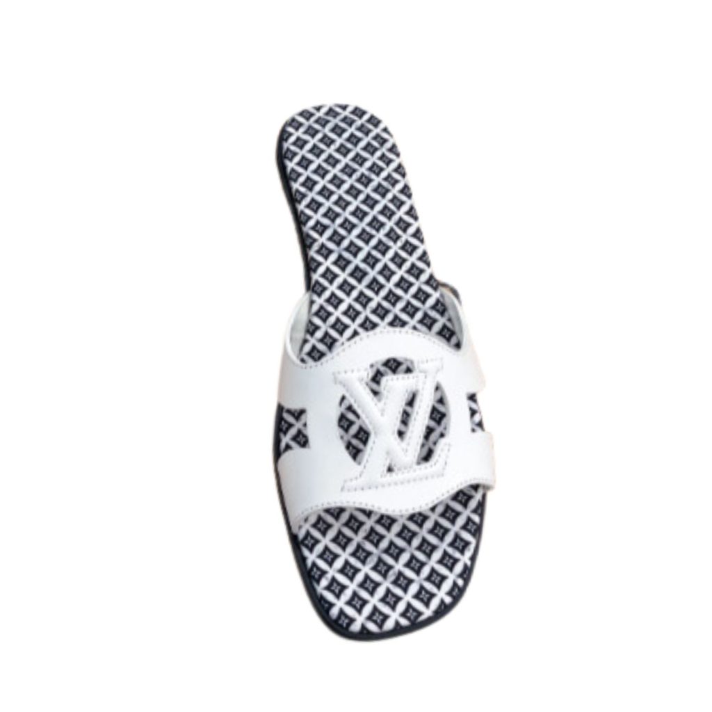 Louis Vuitton Isola Flat Mule LV White For Women