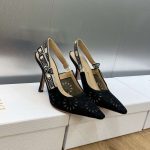 Dior J’adior Slingback Pump Black For Women 3.9in/10cm