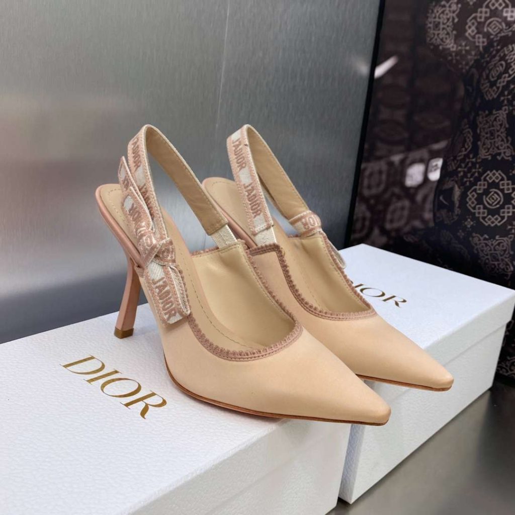 Dior J’adior Slingback Pump Beige For Women 3.9in/10cm