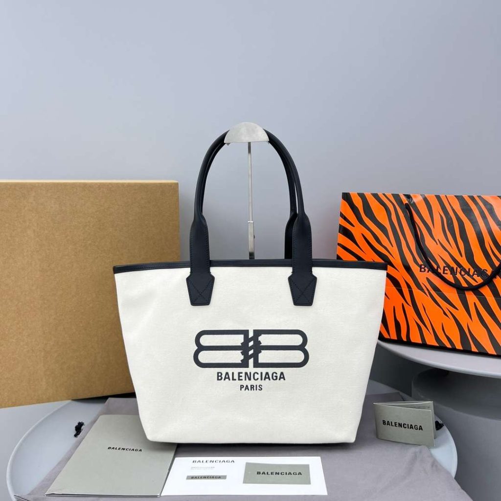 Balenciaga Jumbo Cotton White/Black For Women 17.7in/45cm