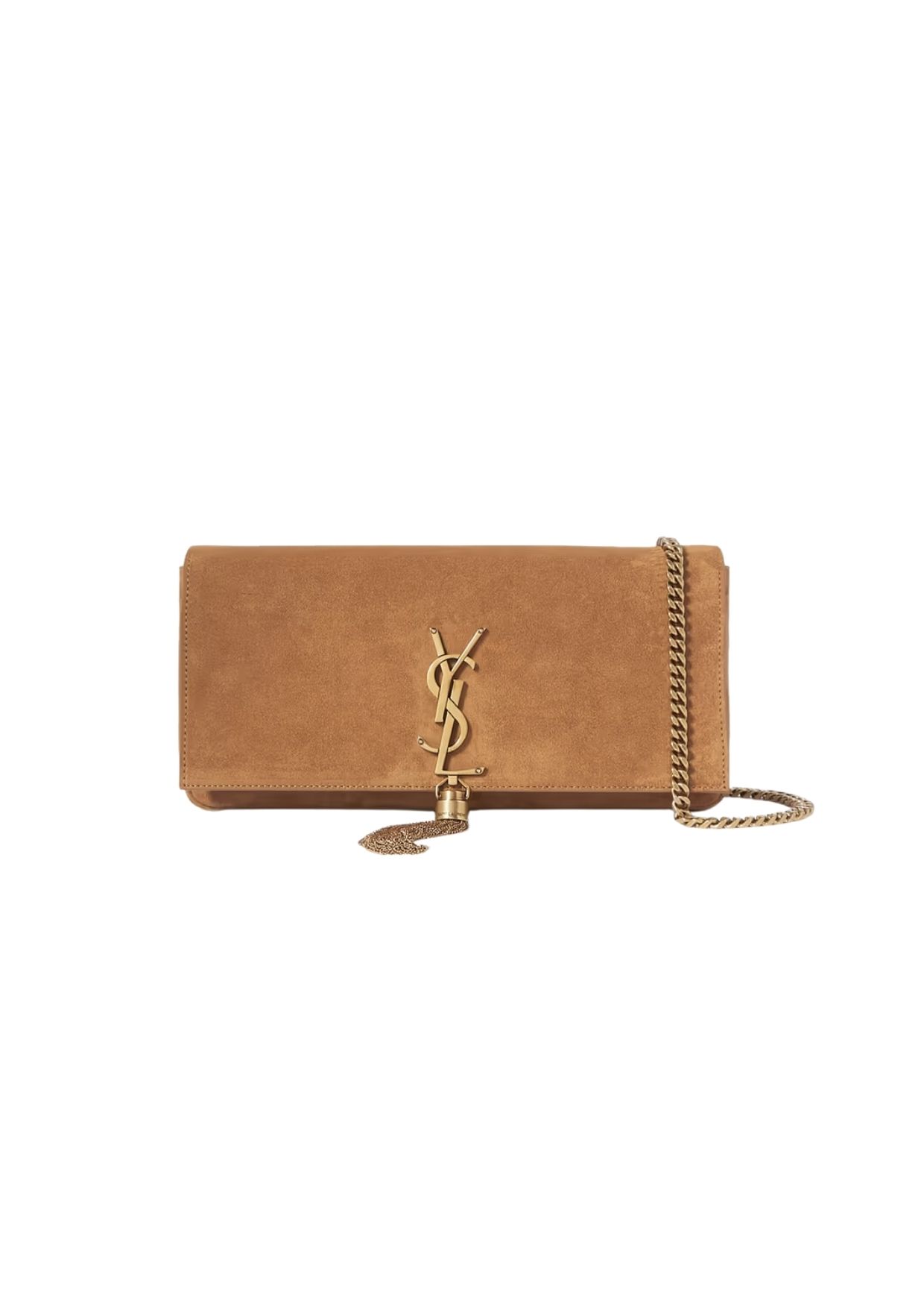 Saint Laurent Kate 99 Chain Bag With Tassel Brown For Women, Women’s Bags 10.2in/26cm YSL