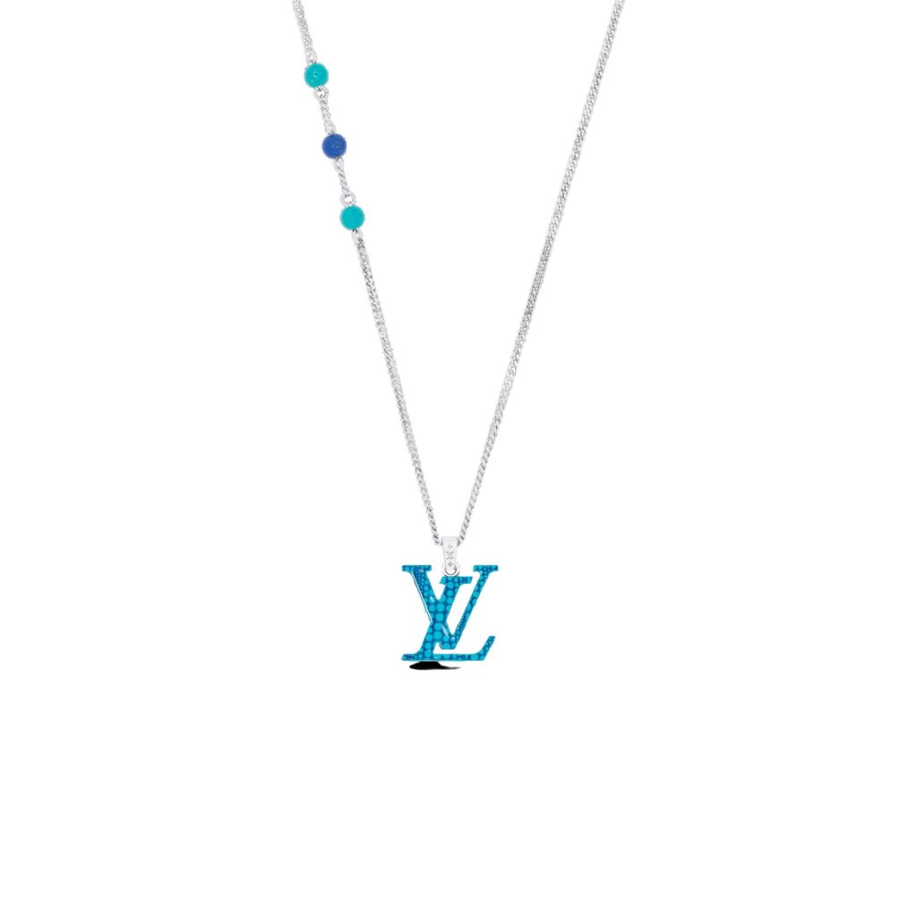 LV x YK LV Pumpkin Pendant Blue For Men M01093