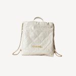 Chanel Large 22 Backpack White For Women 19.9in / 51cm AS3313