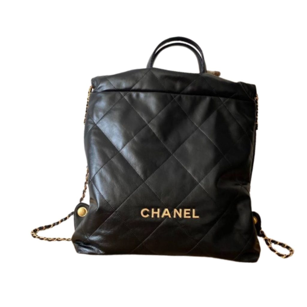 Chanel Large 22 Backpack Black For Women 19.9in / 51cm AS3313