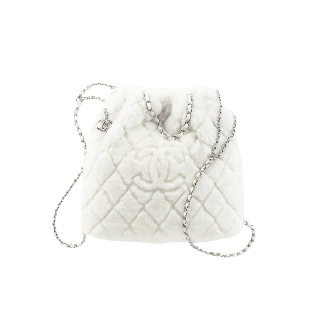 Chanel Large Backpack White For Women 35cm / 13.7in AS4278