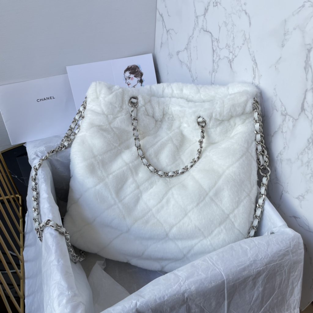 Chanel Large Backpack White For Women 35cm / 13.7in AS4278