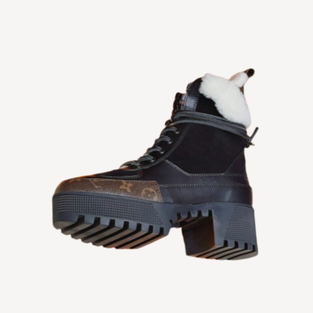 Louis Vuitton Laureate Platform Desert Boot Black For Women