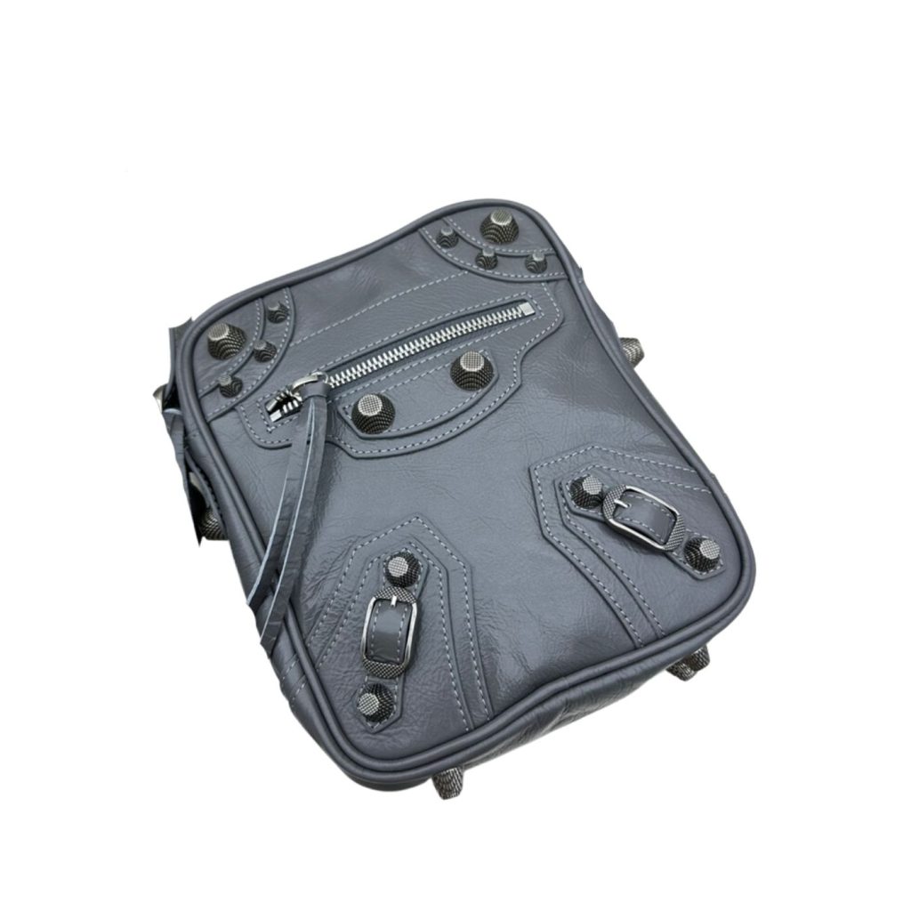 Le Cagole Crossbody Bag Black/Grey For Women‎ 7.8in/19.8cm