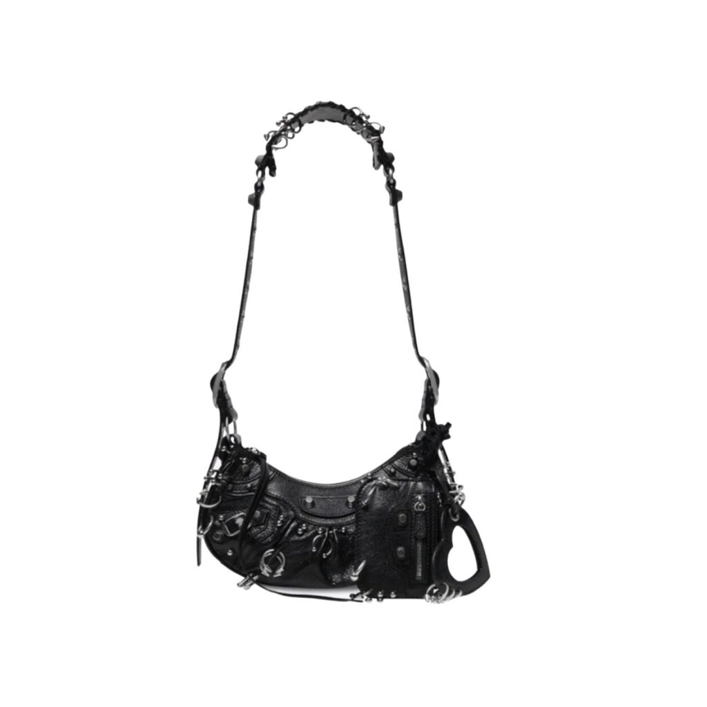 Le Cagole XS Shoulder Bag Black/White For Women‎ 10.2in/25.9cm 671309210G81000