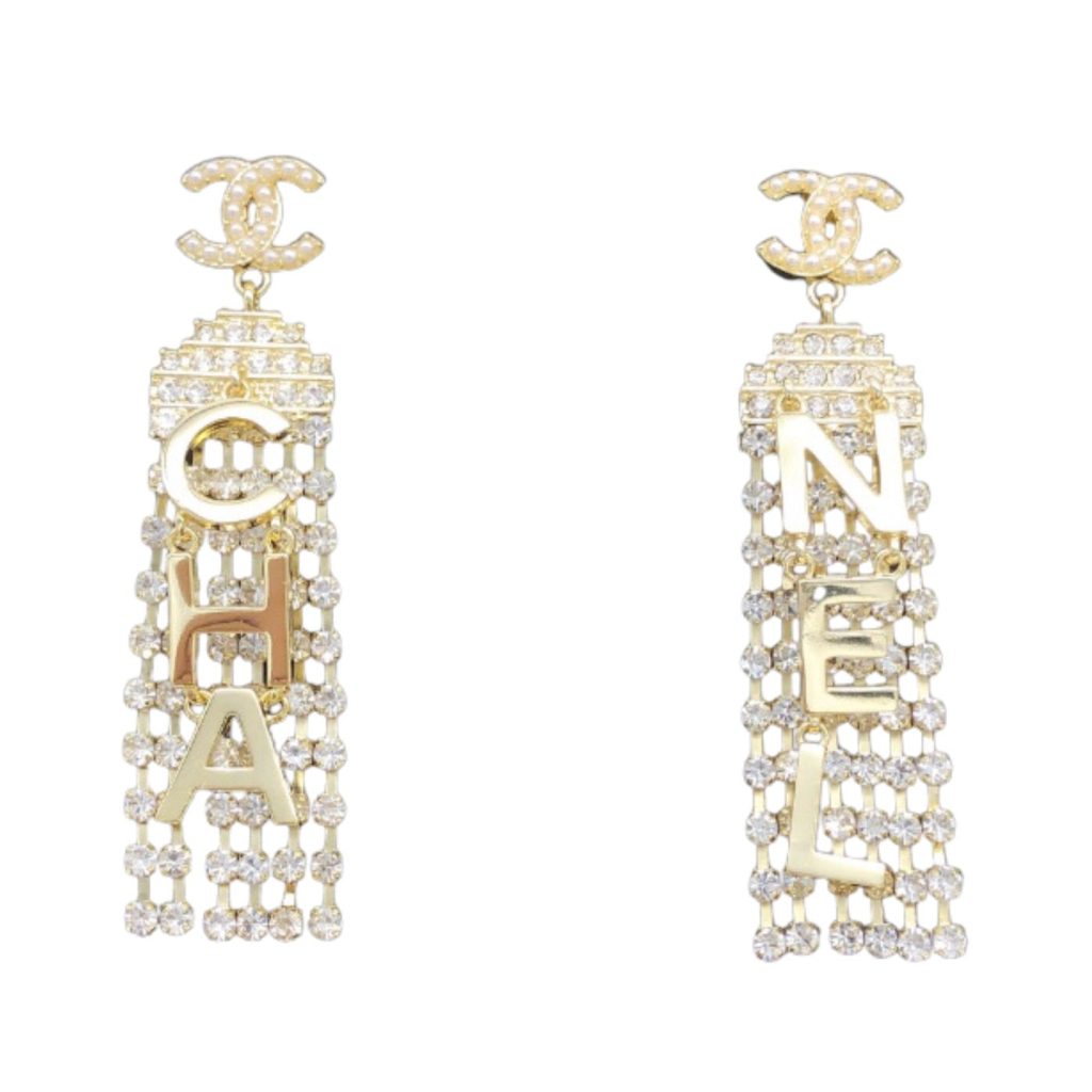 Letter Tassel Earring Gold For Women