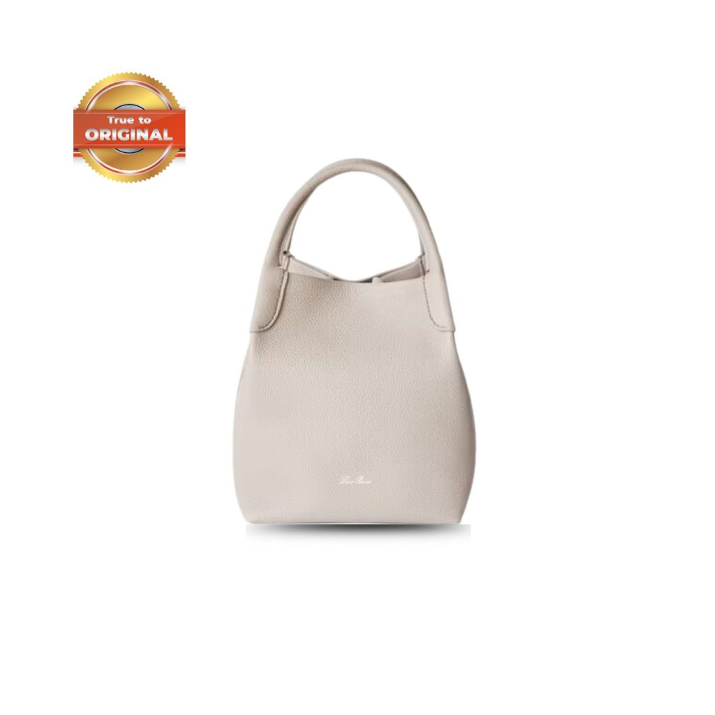 [True-to-ORIGINAL]Loro Piana Small Bale Bag Dust Stone For Women 6.7 in/ 17 cm FAN8964 M0P7