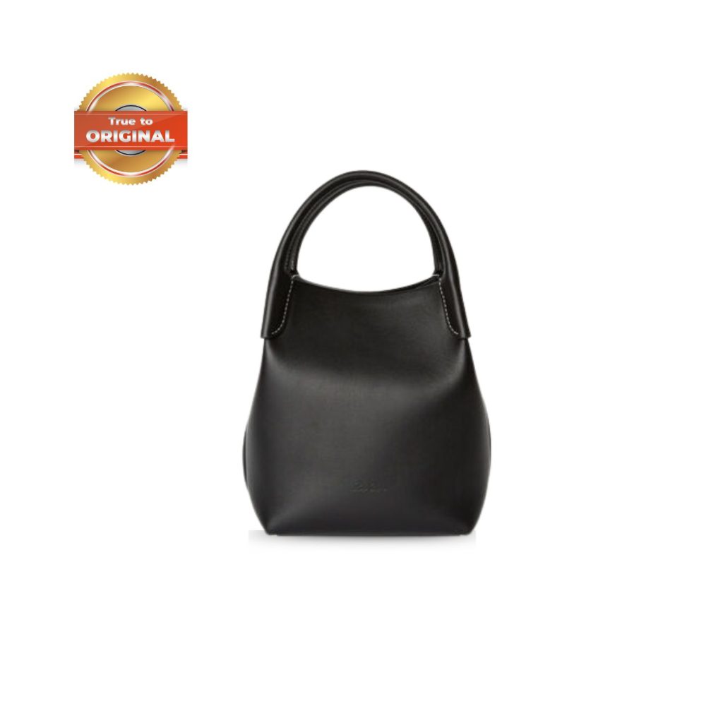 [True-to-ORIGINAL]Loro Piana Small Bale Bag Black For Women 6.7 in/ 17 cm FAO0815 8000