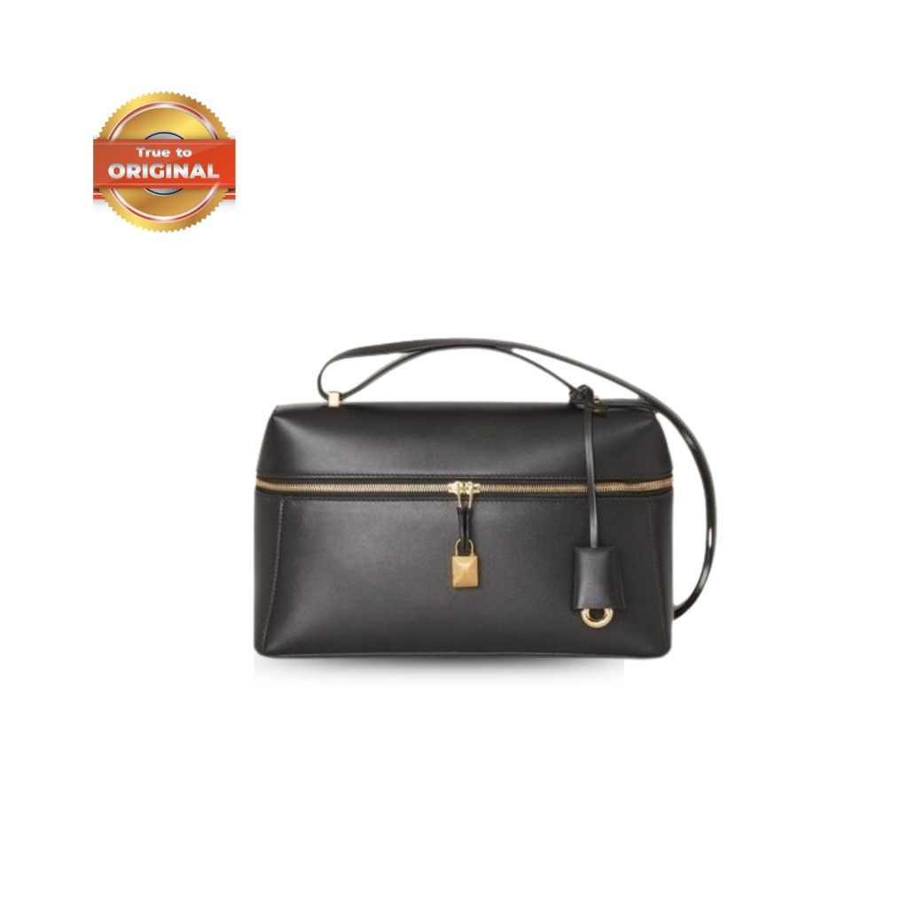 [True-to-ORIGINAL]Loro Piana Extra Bag L27 Black For Women 10.6 in/ 27 cm FAN3462 8000