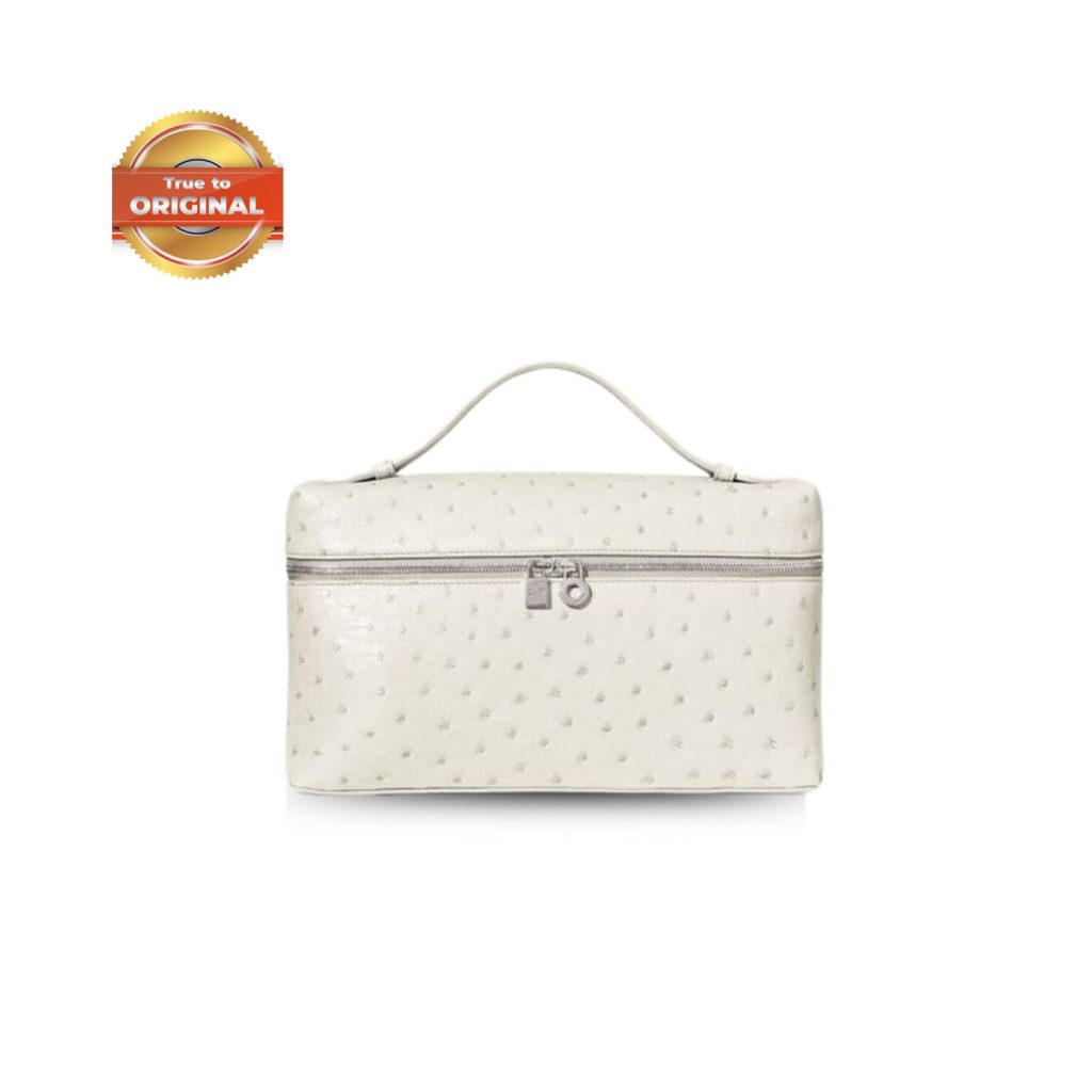 [True-to-ORIGINAL]Loro Piana Extra Pocket L27 Bag Whisper White For Women 6.3 in/16 cm FAM1532 1615